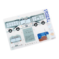 国際興業株式会社様_組み立てスマホ・ペンスタンド(乗り物タイプ)「国際興業バス」-シート-サムネイル写真