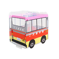 新さっぽろ幼稚園父母の会様_組み立てスマホ・ペンスタンド(乗り物タイプ)「新さっぽろ幼稚園・保育園」-後面-サムネイル写真