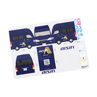 株式会社アイシン様_組み立てスマホ・ペンスタンド(乗り物タイプ)「AISIN aftermarket」-シート-サムネイル写真