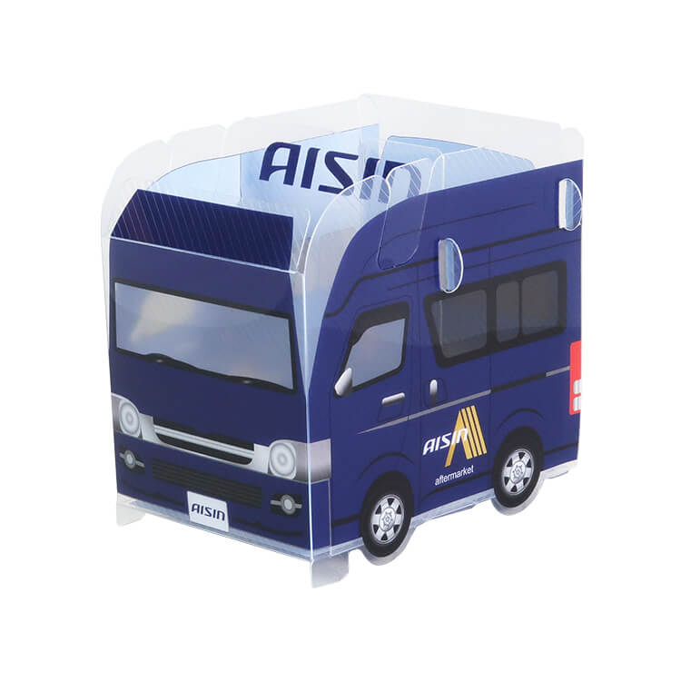 株式会社アイシン様_組み立てスマホ・ペンスタンド(乗り物タイプ)「AISIN aftermarket」―メイン-写真