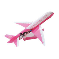 空路利用を促進する会様_PPクラフト 飛ばせる飛行機「岡山桃太郎空港」-後面-サムネイル写真