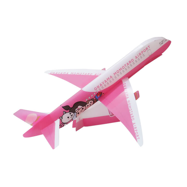 空路利用を促進する会様_PPクラフト 飛ばせる飛行機「岡山桃太郎空港」-後面-写真