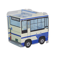 名古屋市交通局様_組み立てスマホ・ペンスタンド(乗り物タイプ)「地下鉄・市バス」2柄-市バス-うしろ-サムネイル写真