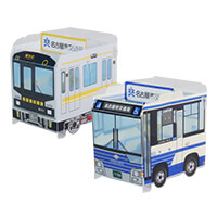 名古屋市交通局様_組み立てスマホ・ペンスタンド(乗り物タイプ)「地下鉄・市バス」2柄-メイン-サムネイル写真