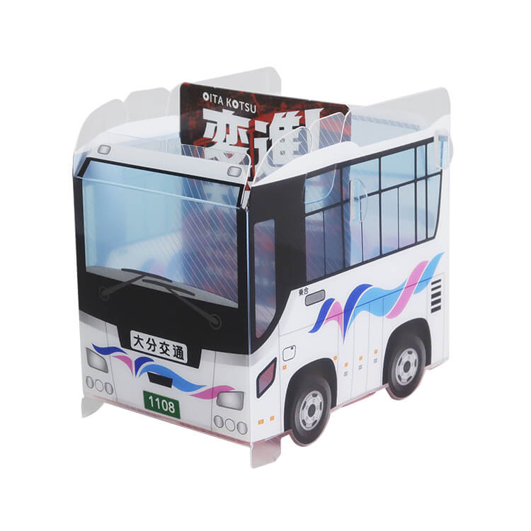 大分交通株式会社様_組み立てスマホ・ペンスタンド(乗り物タイプ)「大分交通2025(高速バス・空港バス)」―メイン-写真
