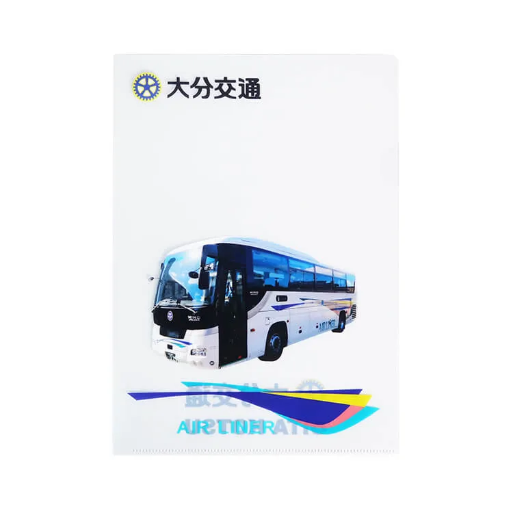 大分交通株式会社様-クリアファイル(A4)「大分交通」-実績-写真