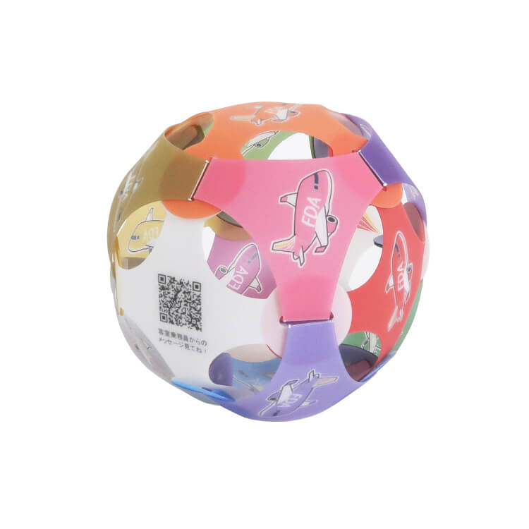 株式会社フジドリームエアラインズ様_パズルボール(A4)「FDA」-うしろ-写真