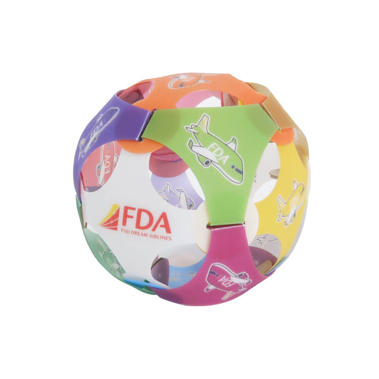 株式会社フジドリームエアラインズ様_パズルボール(A4)「FDA」-写真