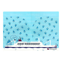 小笠原海運株式会社様_搭乗券ポケット付きダブルポケットファイル「おが丸クリアファイル」-サムネイル写真