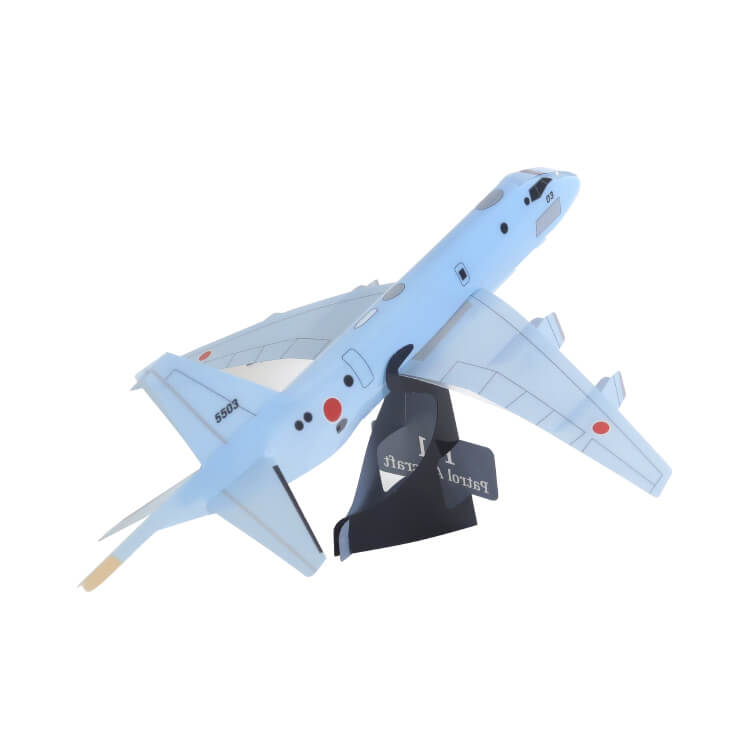 川重岐阜サービス株式会社様_PPクラフト 飛ばせる飛行機「海上自衛隊 P-1 哨戒機」-うしろ-写真