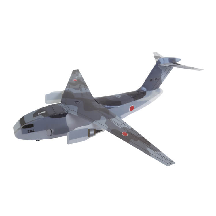 川重岐阜サービス株式会社様_PPクラフト 飛ばせる飛行機「航空自衛隊 C-2 輸送機」-写真