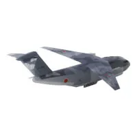 川重岐阜サービス株式会社様_PPクラフト 飛ばせる飛行機「航空自衛隊 C-2 輸送機」-うしろ-写真