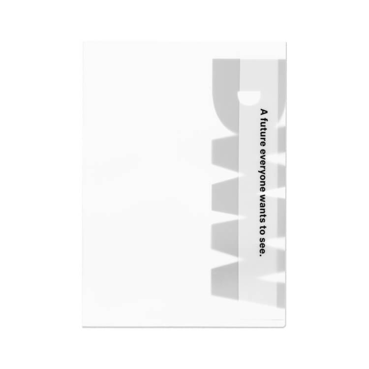 合同会社DMM.com様_パタパタファイル2柄「DMM」-白デザイン-表面-写真