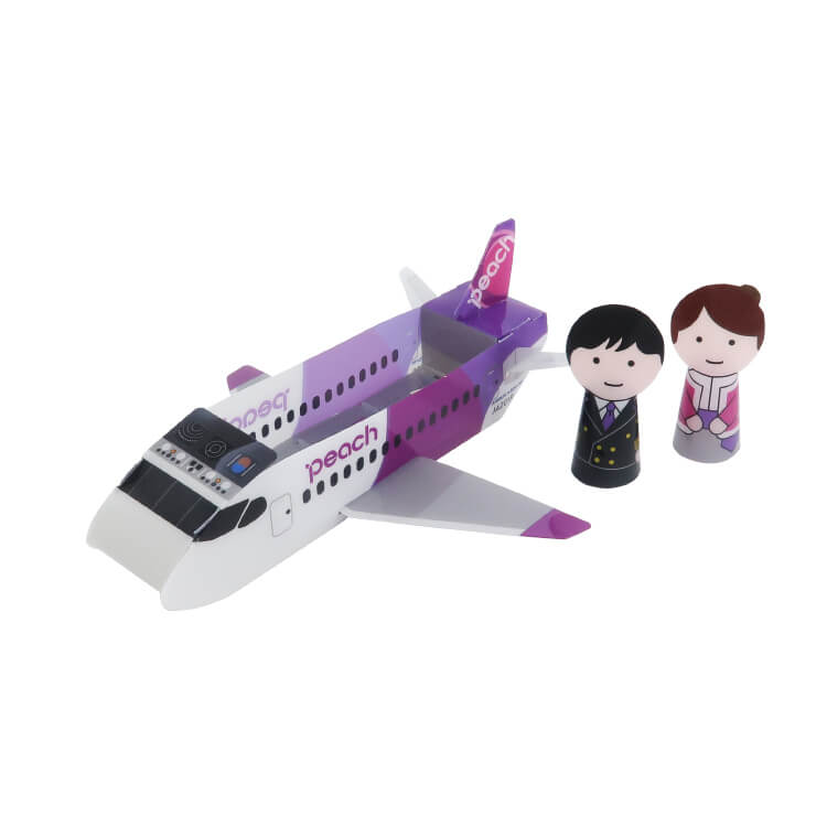 Peach Aviation株式会社様_ごっこ遊びセット(飛行機タイプ)「AIRBUS A320 neo」―飛行機と指人形-写真