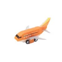 株式会社フジドリームエアラインズ様_PPクラフト プルバックカー(飛行機)8柄「出雲縁結び空港」-橙色-正面-写真