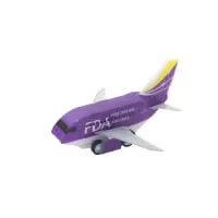 株式会社フジドリームエアラインズ様_PPクラフト プルバックカー(飛行機)8柄「出雲縁結び空港」-紫色-正面-写真