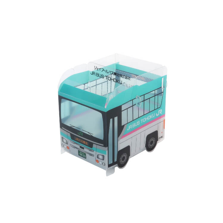 ジェイアールバス東北株式会社様_組み立てスマホ・ペンスタンド(乗り物タイプ)5柄「JRバス東北」―はやぶさ柄-メイン-写真