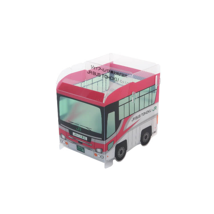 ジェイアールバス東北株式会社様_組み立てスマホ・ペンスタンド(乗り物タイプ)5柄「JRバス東北」―こまち柄-メイン-写真