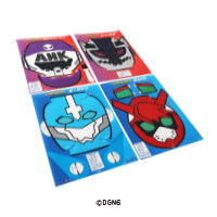 株式会社エンスカイ様_組み立てお面4柄「DOGENGERS」-シート-サムネイル写真