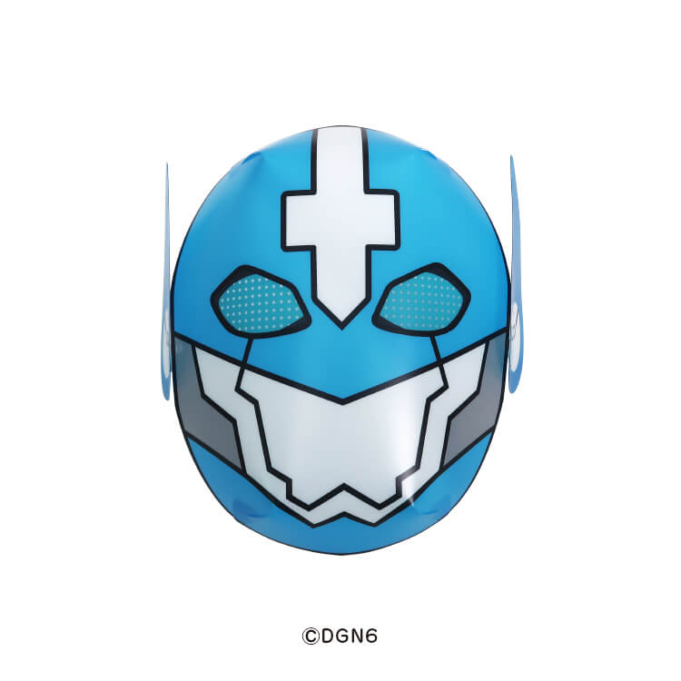 株式会社エンスカイ様_組み立てお面4柄「DOGENGERS」-オーガマン-写真