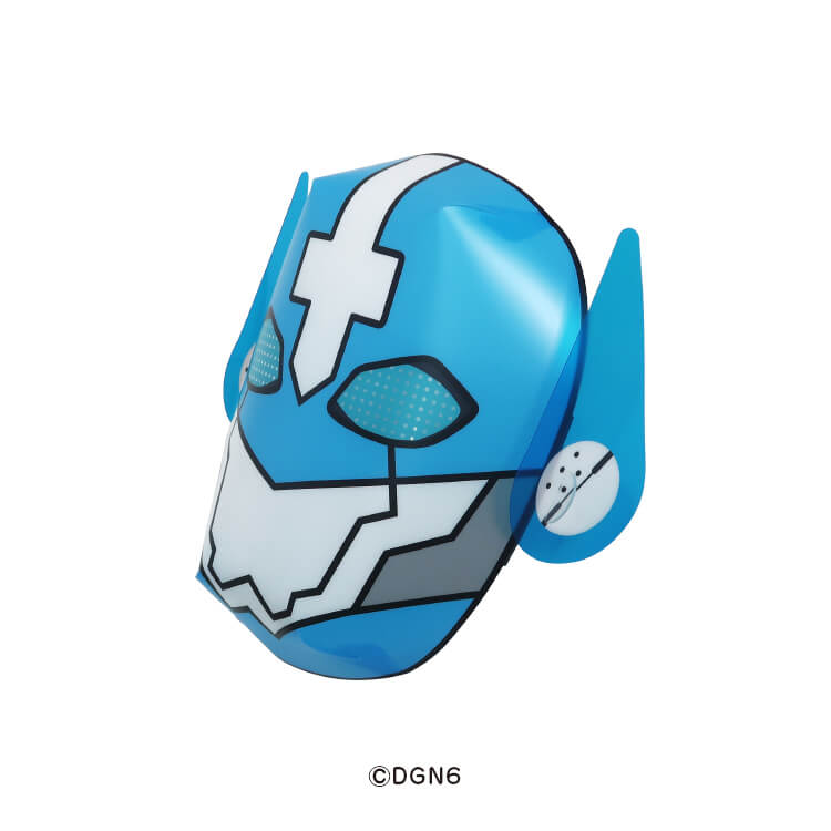 株式会社エンスカイ様_組み立てお面4柄「DOGENGERS」-オーガマン-よこ-写真