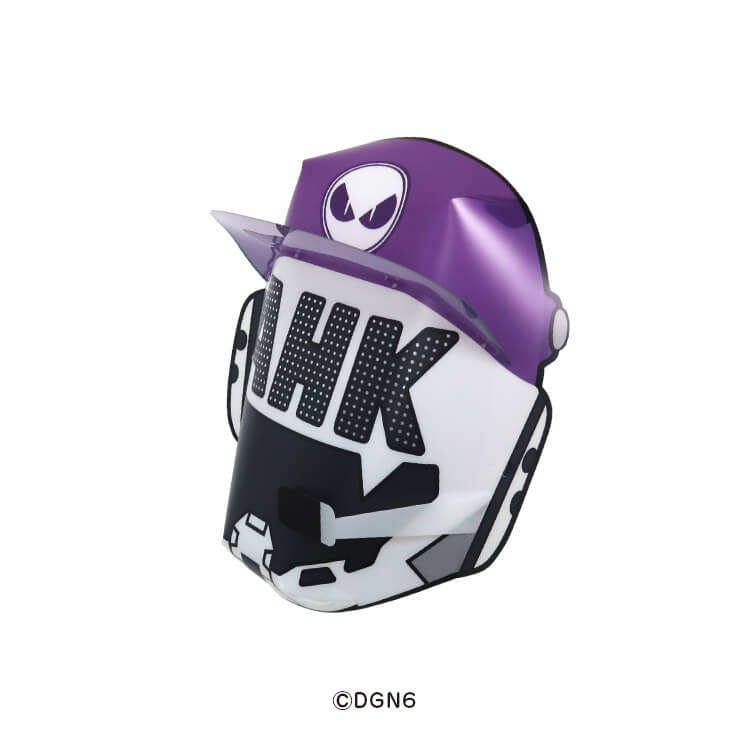 株式会社エンスカイ様_組み立てお面4柄「DOGENGERS」-シャベリーマン-よこ-写真