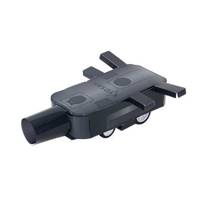 【写真】株式会社京三製作所様のPPクラフト プルバックカー(オリジナル)「電気転てつ機」デザインです。