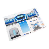 東京臨海高速鉄道株式会社様_組み立てスマホ・ペンスタンド(乗り物タイプ)「71-000形」-シート-写真