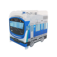 東京臨海高速鉄道株式会社様_組み立てスマホ・ペンスタンド(乗り物タイプ)「71-000形」-写真