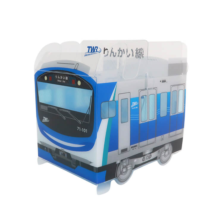 東京臨海高速鉄道株式会社様_組み立てスマホ・ペンスタンド(乗り物タイプ)「71-000形」-写真