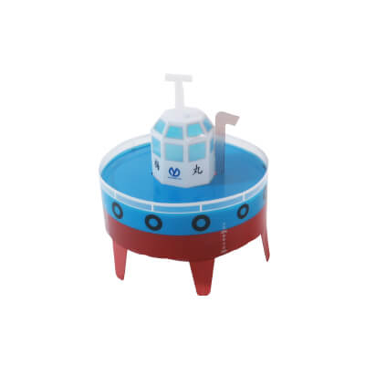 【写真】向島ドック株式会社様のPPクラフト オリジナル「タグボート 梅丸」デザインです。