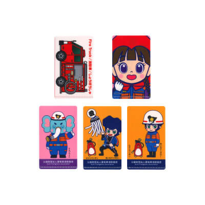 (公財)愛知県消防協会様 【写真】(公財)愛知県消防協会様のミニファイル5柄「消防団員募集中!」デザインです。