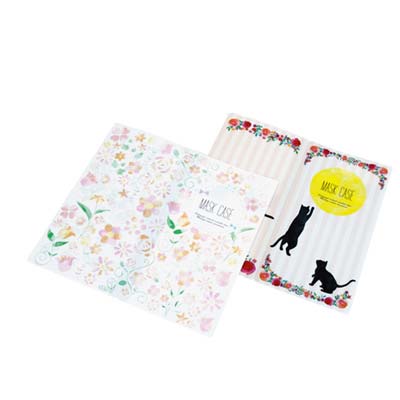 ナースリー様_3ポケットマスクケース「花・猫」