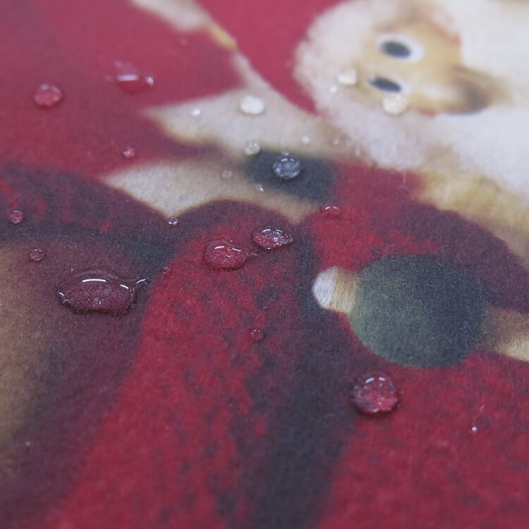 フェルト調クリアファイル-水滴にも強い