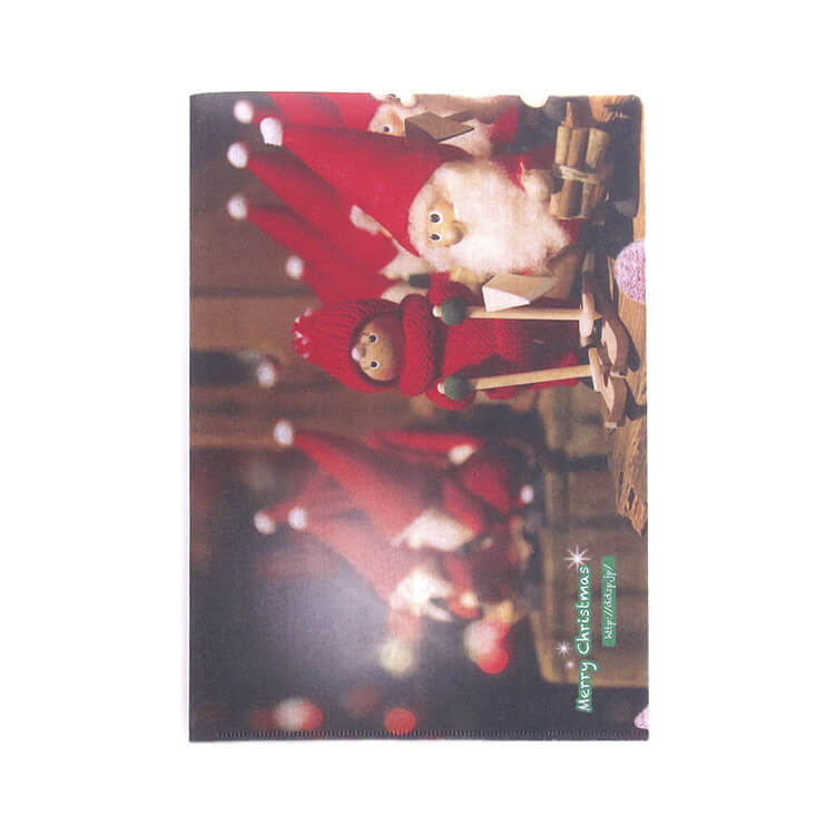 フェルト調クリアファイル表面