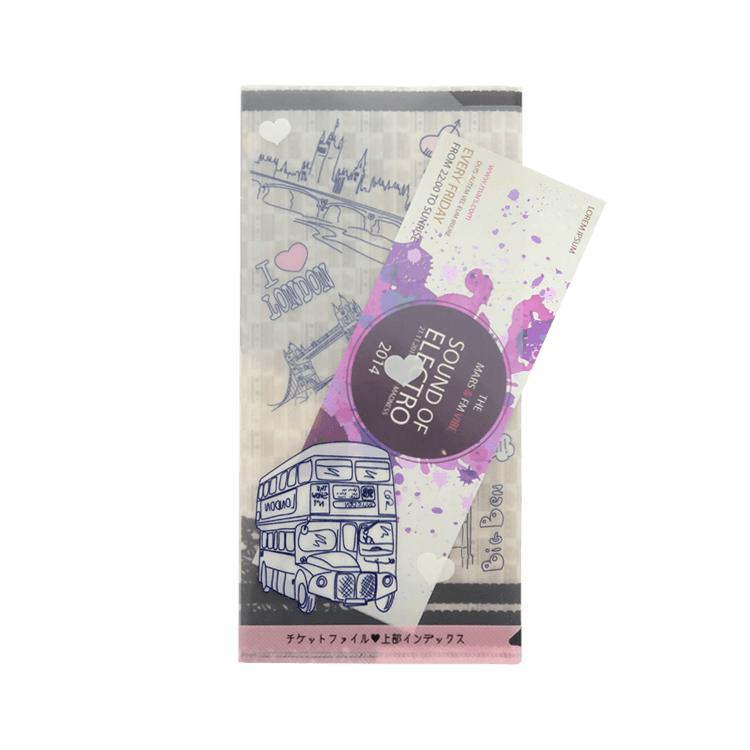 チケットファイル(上部インデックスタイプ)-写真