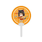 取っ手付きミニうちわ