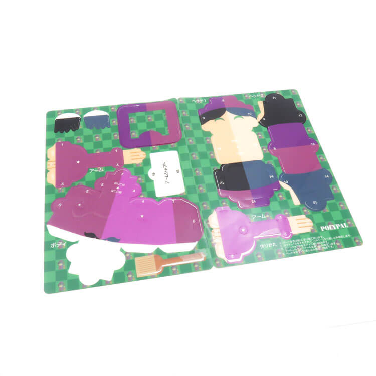 組み立て人形ポリパル-シート写真