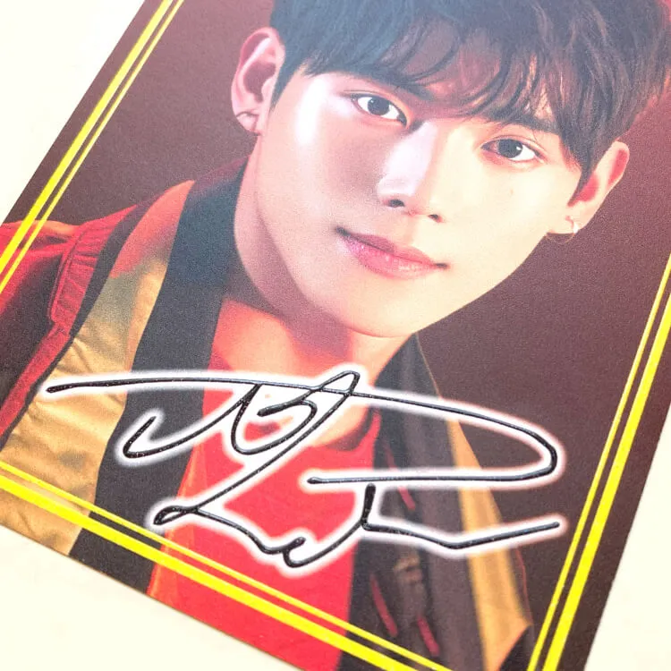 厚盛ニス-ポストカードサンプル「有名人サイン」-写真