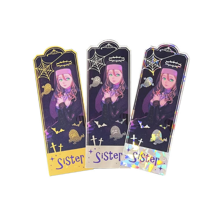 箔押しクリアしおり-写真