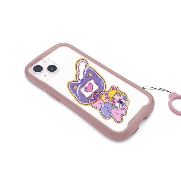 オリジナル形状のしおりをスマホに入れた-写真