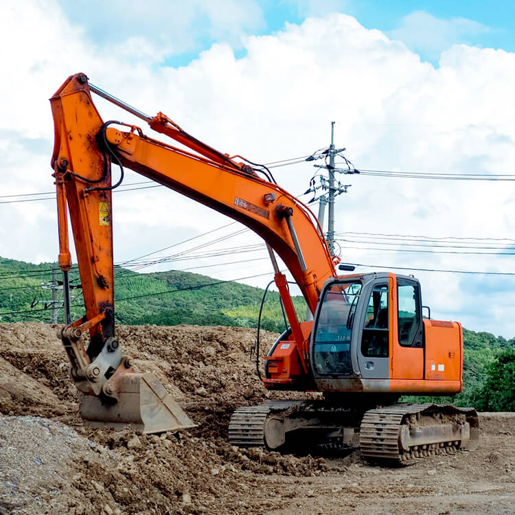 現物ショベルカーのイメージ写真