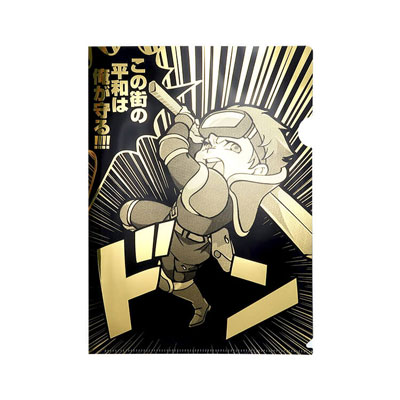 全面厚盛箔押しクリアファイル‐写真