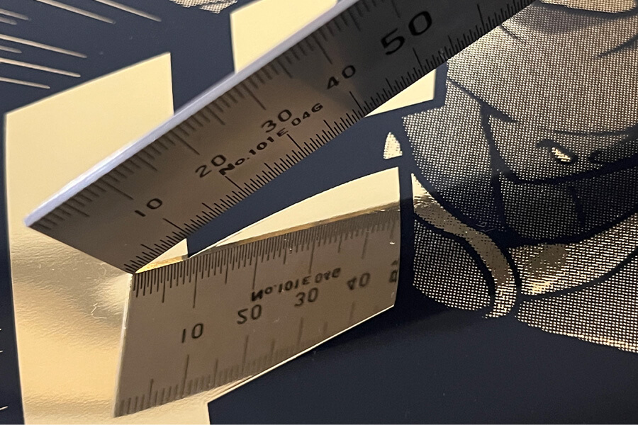 細かい絵柄と大きな絵柄が同時に印刷できる-写真