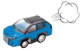 青のプルバックカー