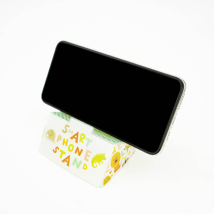 組み立てスマホ・ペンスタンド(横置きタイプ)-スマホ置き-写真