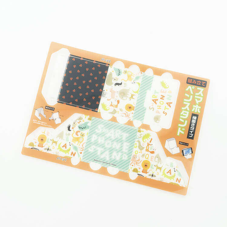 組み立てスマホ・ペンスタンド(横置きタイプ)-シート-写真