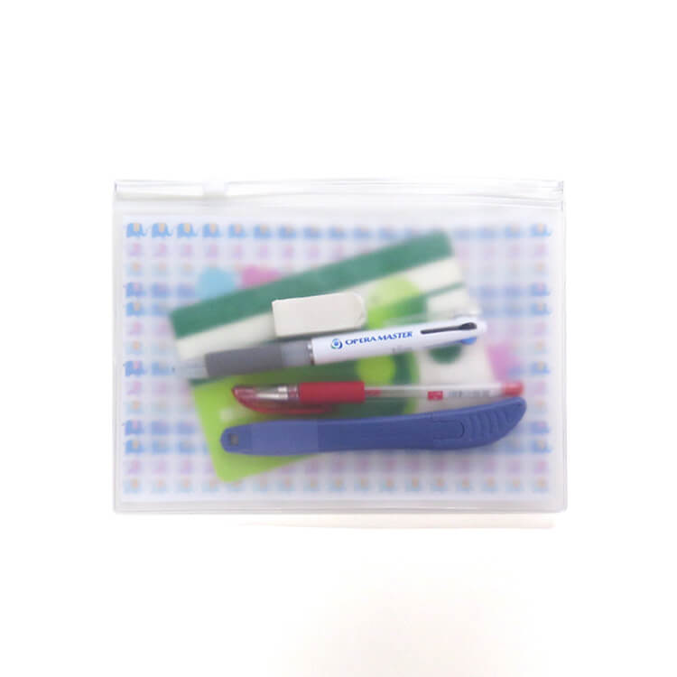 天チャックポーチ-小物入れたイメージ-写真