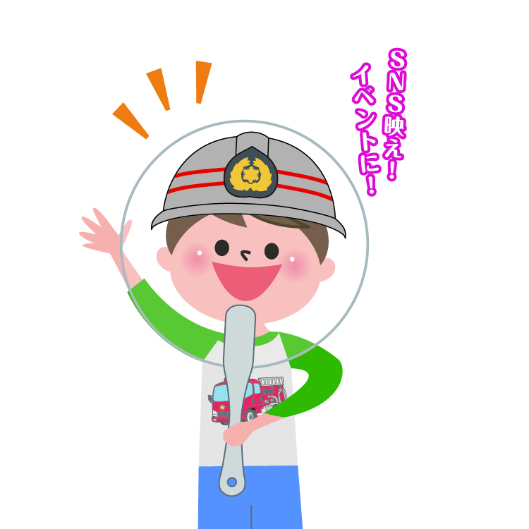 フェイスうちわ-写真