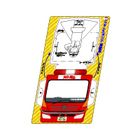 消防車型フォトスタンド-シート-写真